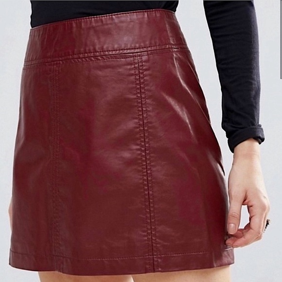 Free People Modern Femme Faux Leather Mini-Skirt - Picture 14 of 16